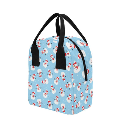 Snowman Print Design LKS305 Insulated Lunch Bag
