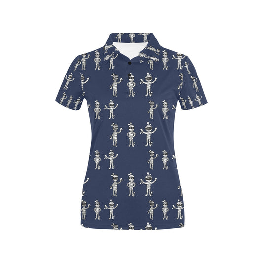 Mummy Print Design LKS306 Women's Polo Shirt