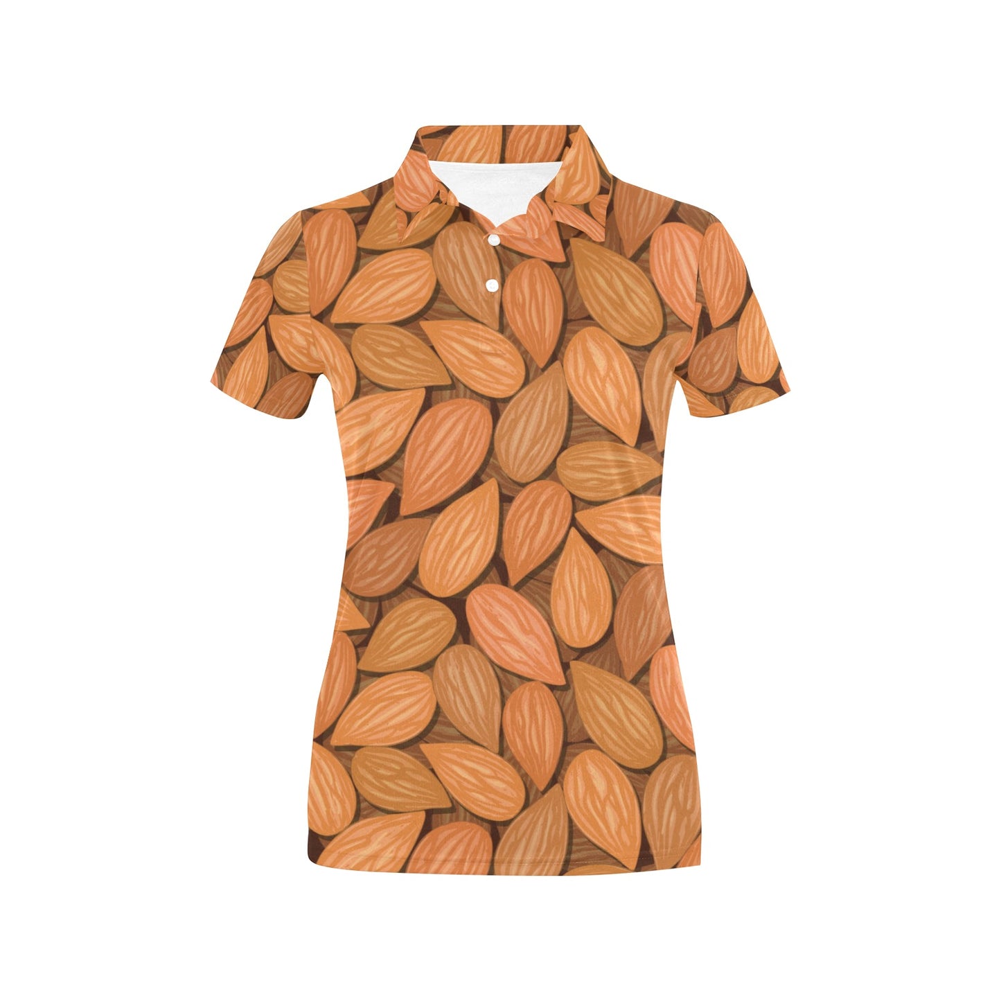 Almond Pattern Print Design 01 Women's Polo Shirt