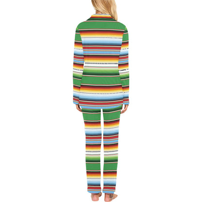 Serape Print Design LKS302 Women's Long Pajama Set