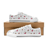 Russell Terriers Print Design LKS308 Women's White Low Top Shoes