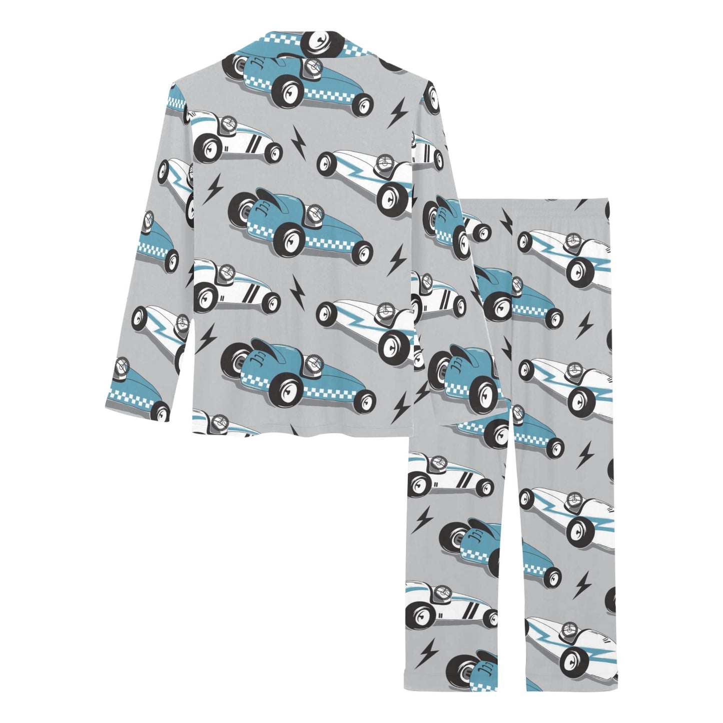 Racing Vintage Pattern Print Design A02 Women's Long Pajama Set