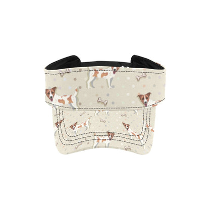 Russell Terriers With Bone Print Design LKS302 Unisex Sun Visor