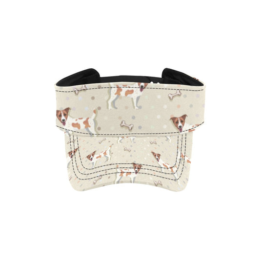 Russell Terriers With Bone Print Design LKS302 Unisex Sun Visor