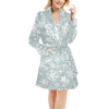 Snowflake Print Design LKS303 Women's Fleece Robe