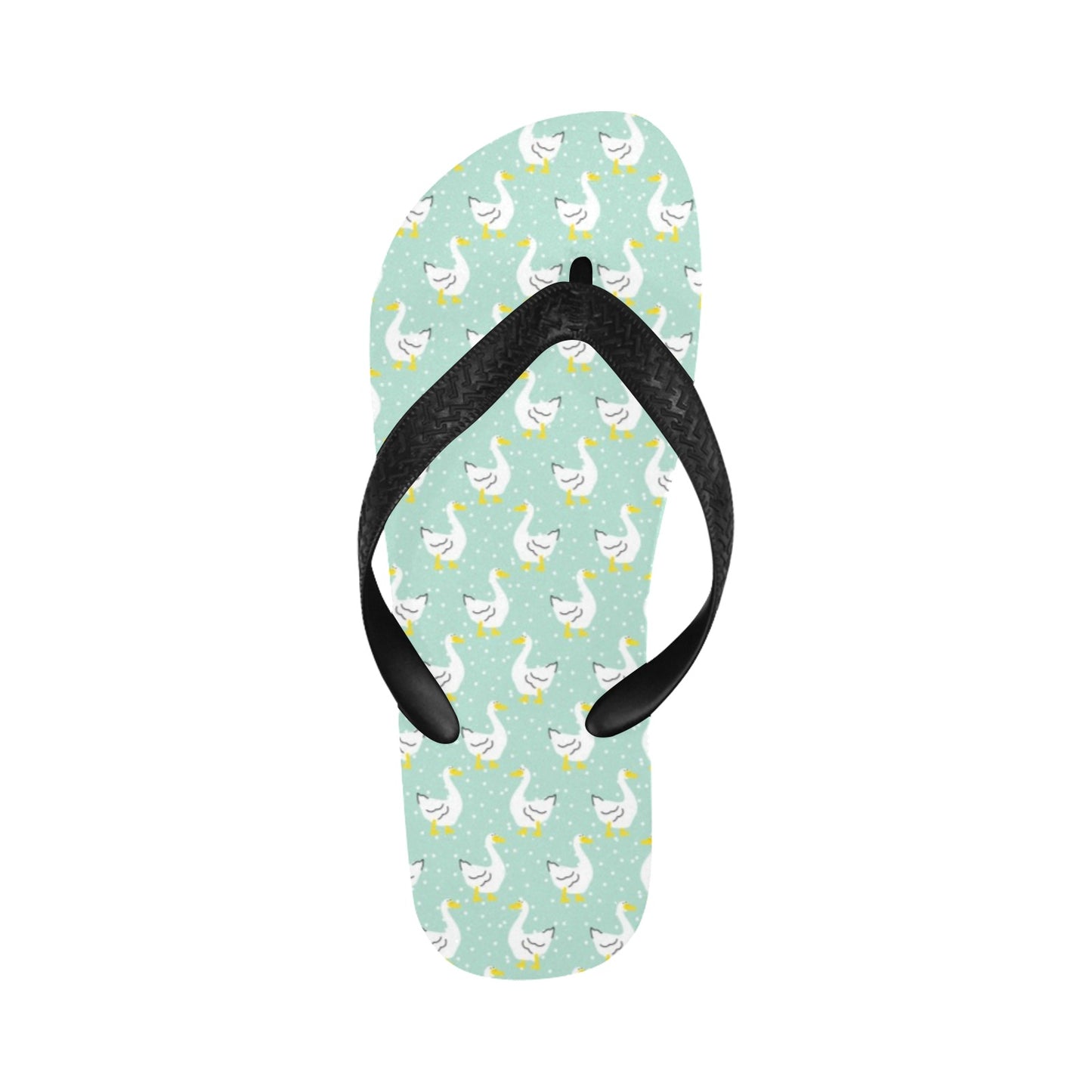 Goose Print Design LKS404 Flip Flops