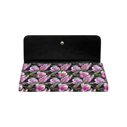 Magnolia Pattern Print Design MAG011 Women's Trifold Wallet