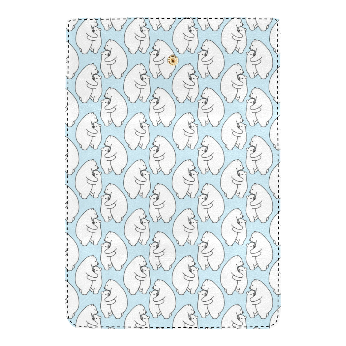 Polar Bear Pattern Print Design PB08 Women's Trifold Wallet