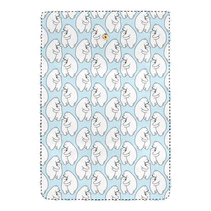 Polar Bear Pattern Print Design PB08 Women's Trifold Wallet