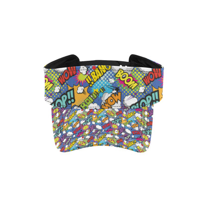 Comic Book Pattern Print Design 02 Unisex Sun Visor