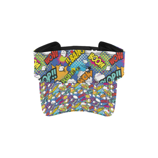 Comic Book Pattern Print Design 02 Unisex Sun Visor