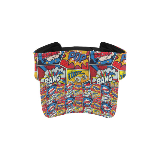 Comic Book Pattern Print Design 03 Unisex Sun Visor