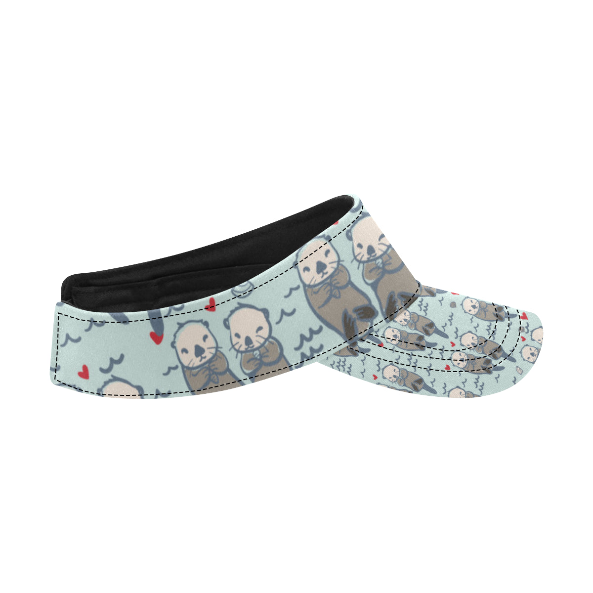 Sea Otter Pattern Print Design 03 Unisex Sun Visor