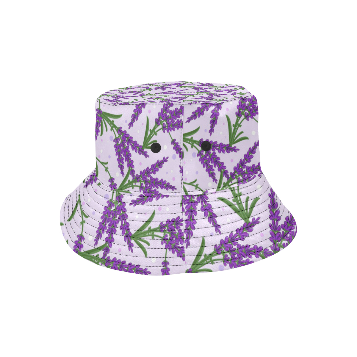 Lavender Pattern Print Design LV02 Unisex Bucket Hat
