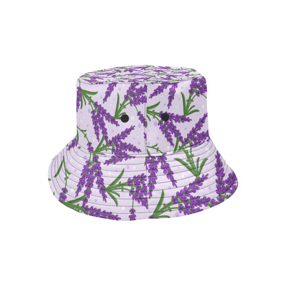 Lavender Pattern Print Design LV02 Unisex Bucket Hat