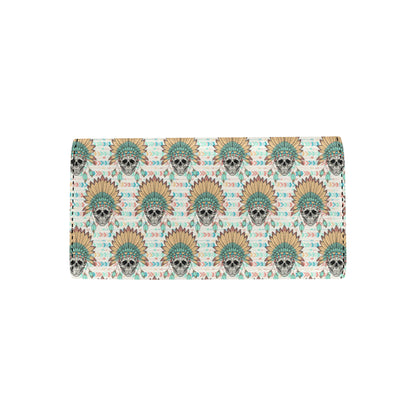 Boho Pattern Print Design 04 Women's Trifold Wallet