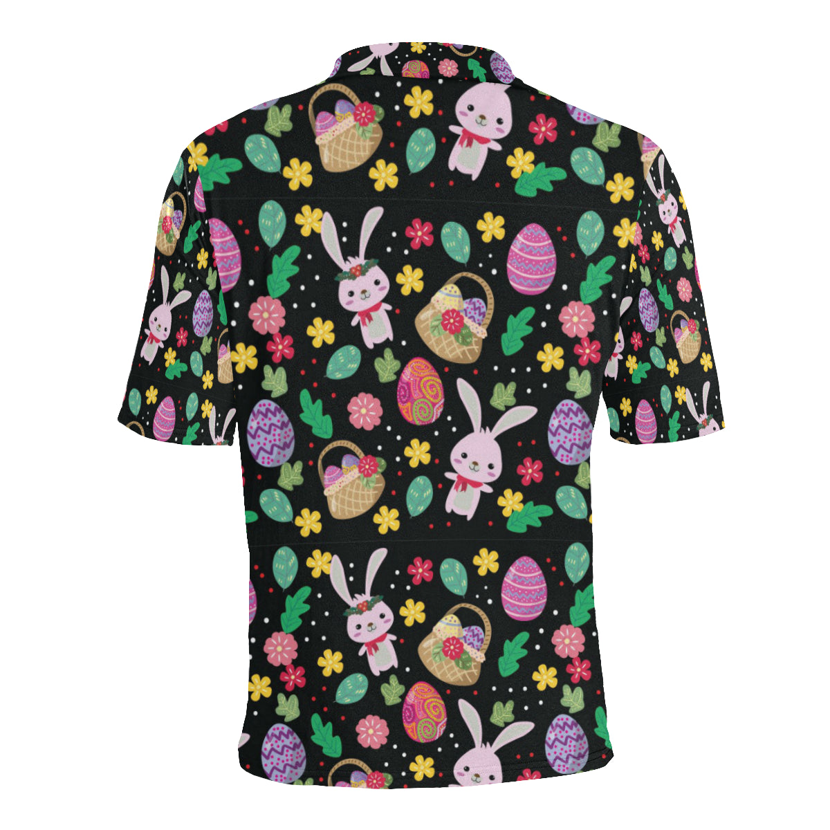 Easter Eggs Pattern Print Design RB05 Men Polo Shirt