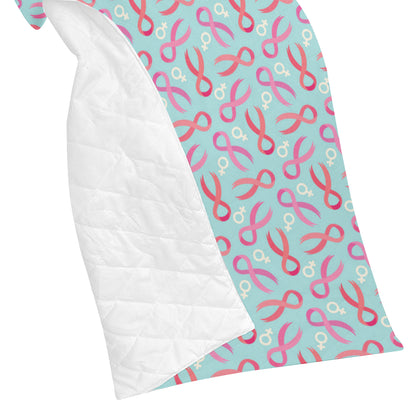 Breast cancer Pattern Print Design 03 Premium Quilt