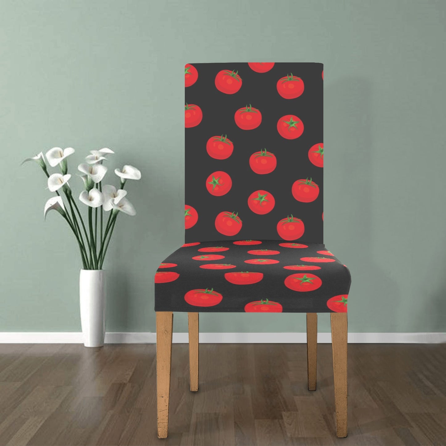 Tomato Print Design LKS305 Dining Chair Slipcover