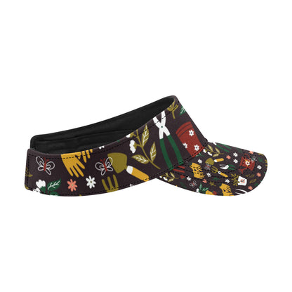 Gardening Pattern Print Design G05 Unisex Sun Visor