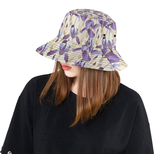 Iris Pattern Print Design IR02 Unisex Bucket Hat