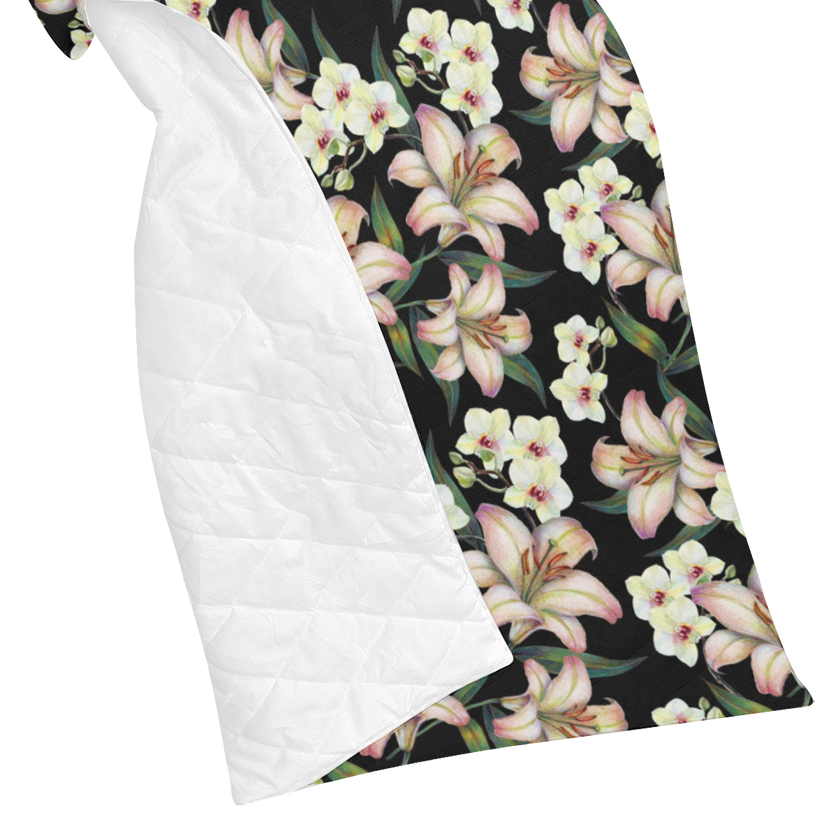 Lily Pattern Print Design LY03 Premium Quilt