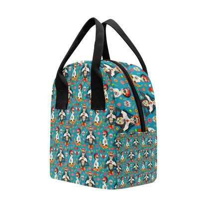 Day of the Dead Old School Girl Design Insulated Lunch Bag