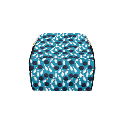 Bowling Pin Pattern Print Design 010 Diaper Bag Backpack