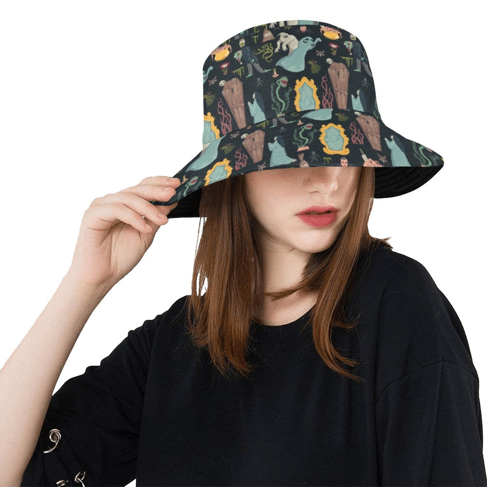 Creepy Print Design LKS303 Unisex Bucket Hat
