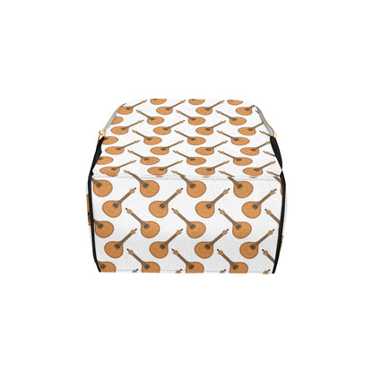Mandolin Pattern Print Design 01 Diaper Bag Backpack