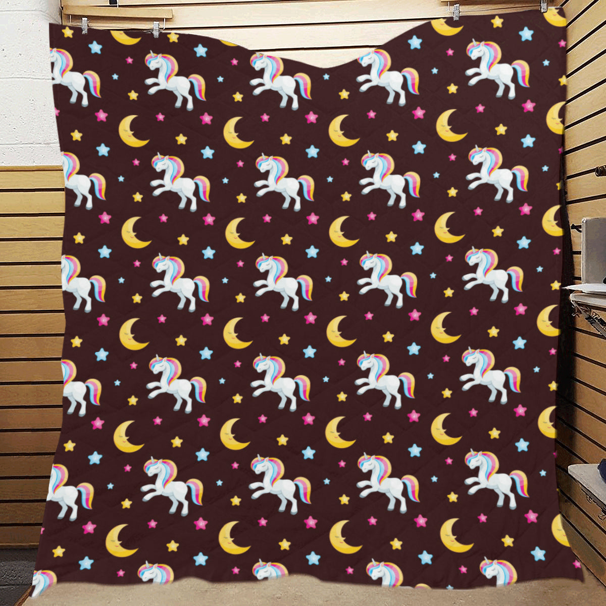 Unicorn Moon Star Premium Quilt
