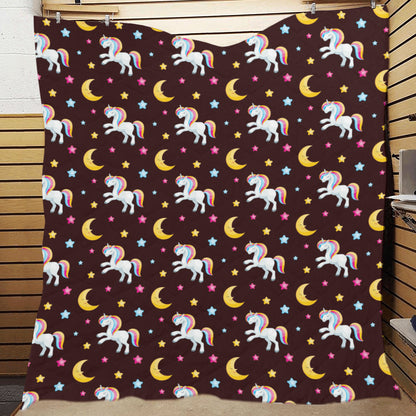 Unicorn Moon Star Premium Quilt