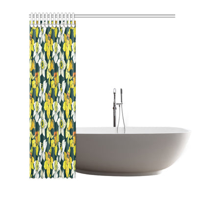 Daffodils Pattern Print Design DF02 Shower Curtain