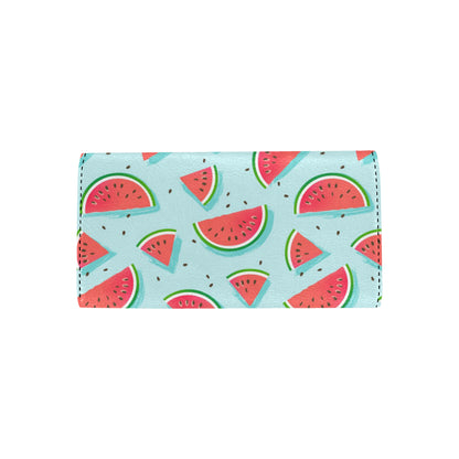 Watermelon Pattern Print Design WM03 Women's Trifold Wallet