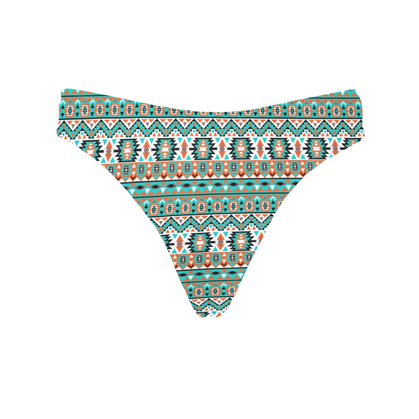 Indian Navajo Ethnic Themed Design Print Women's Thongs