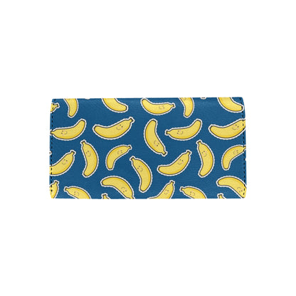 Banana Pattern Print Design BA03 Women's Trifold Wallet