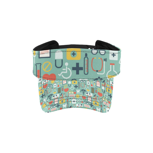 Medical Pattern Print Design 02 Unisex Sun Visor
