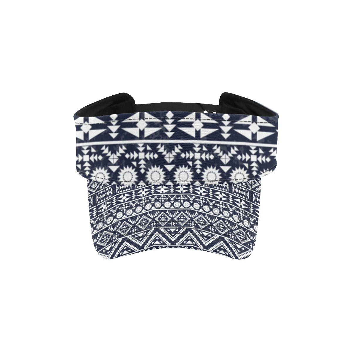 Blue White Tribal Aztec Unisex Sun Visor