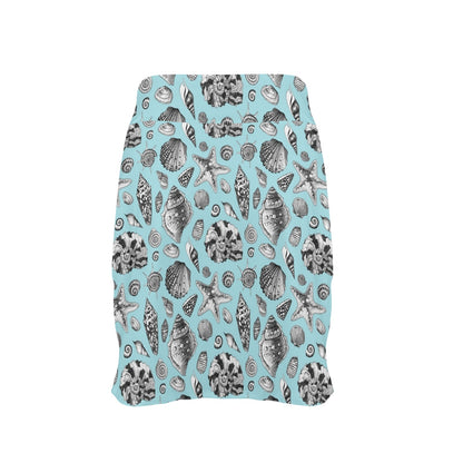 Seashell Beach Print Design LKS302 17" Golf & Pickleball Skort with Pockets