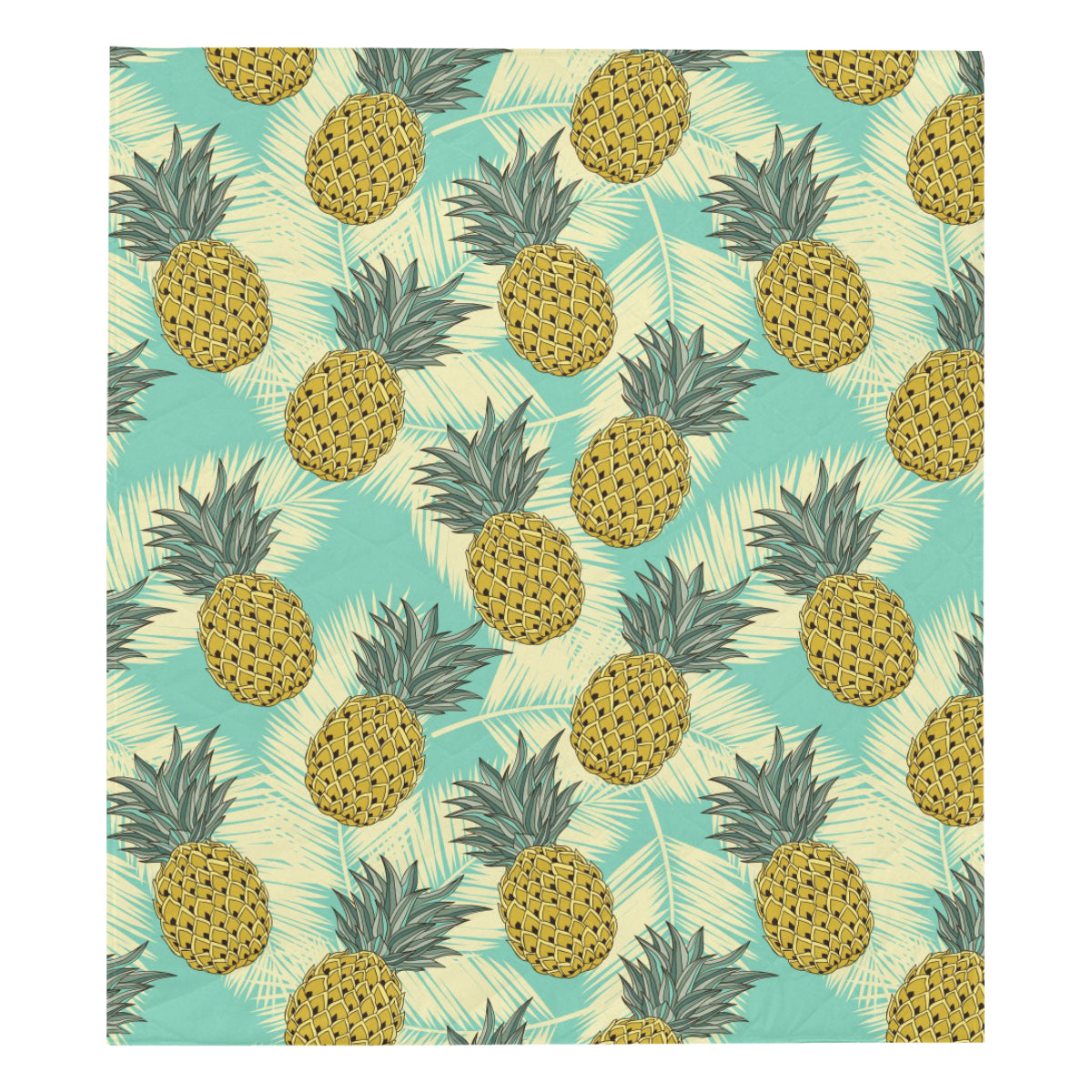 Pineapple Pattern Print Design PP03 Premium Quilt