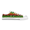 Serape Print Design LKS306 Women's White Low Top Shoes