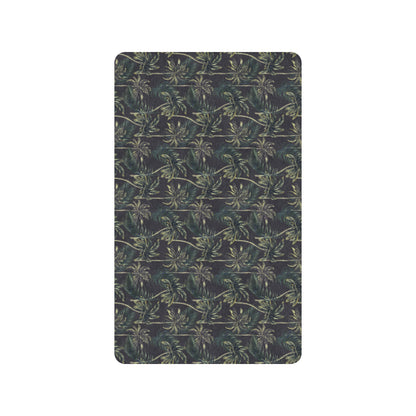Palm Tree Background Design Print Rubber Doormat