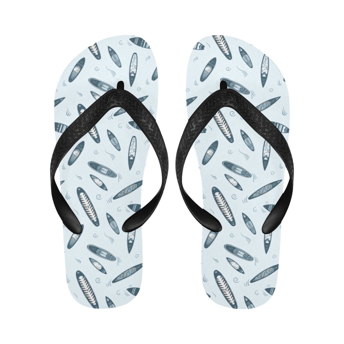 Surfboard Print Design LKS306 Flip Flops