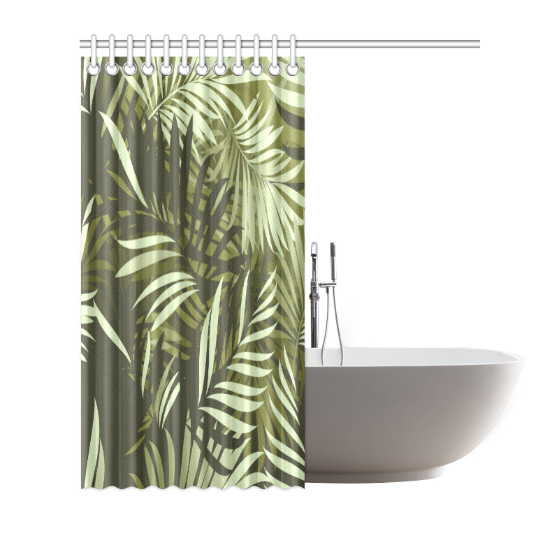 Palm Leaves Pattern Print Design PL05 Shower Curtain