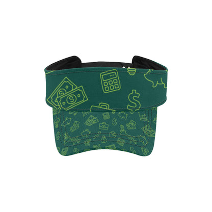 Accounting Financial Pattern Print Design 02 Unisex Sun Visor
