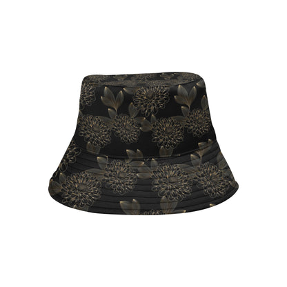 Dahlia Pattern Print Design DH04 Unisex Bucket Hat