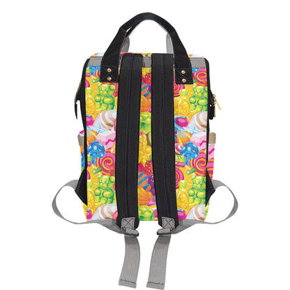 Candy Pattern Print Design CA01 Diaper Bag Backpack