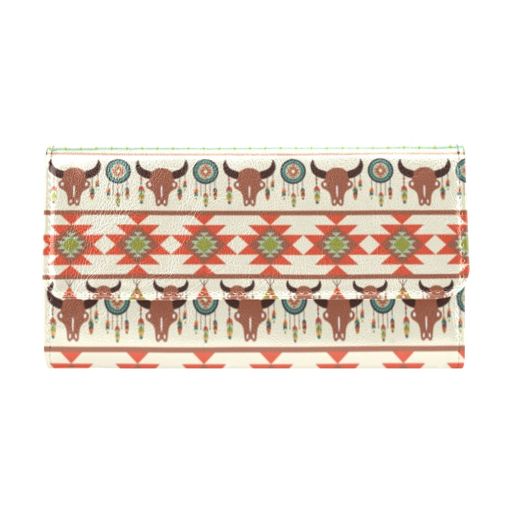 American indian Ethnic Pattern Women's Trifold Wallet