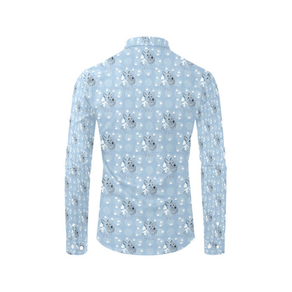 Scottish Terriers Print Design LKS308 Men's Long Sleeve Dress Shirt