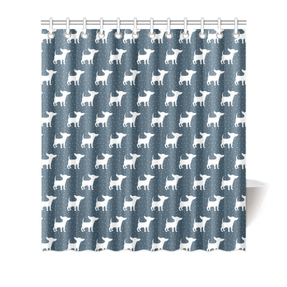 Chihuahua Pattern Print Design 03 Shower Curtain